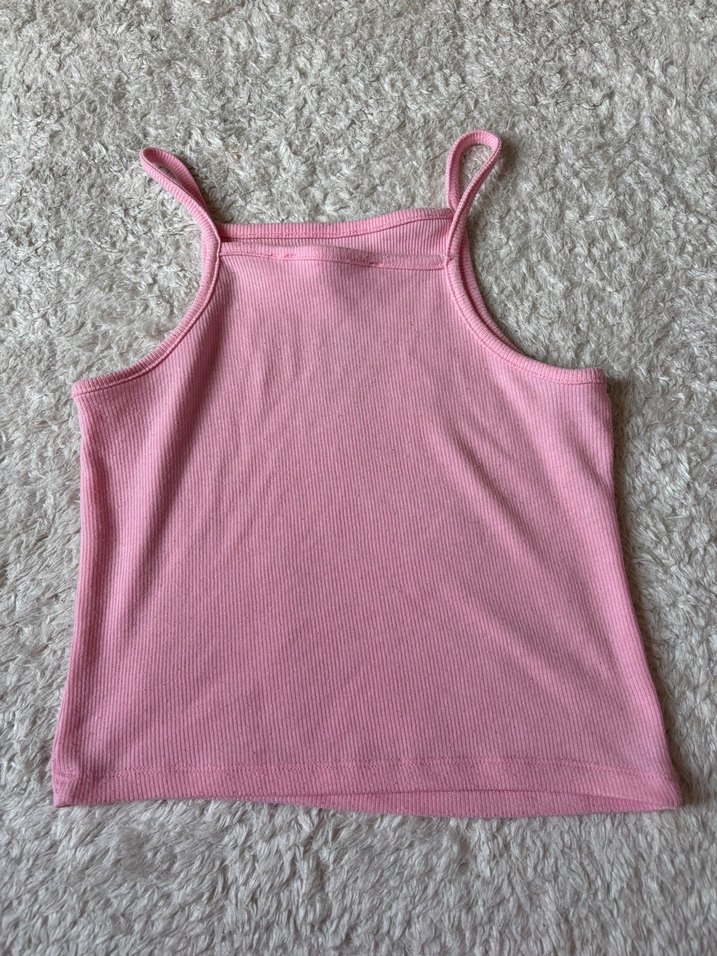 Pembe İnce Askılı Mini Kadın Atlet - Görsel 3