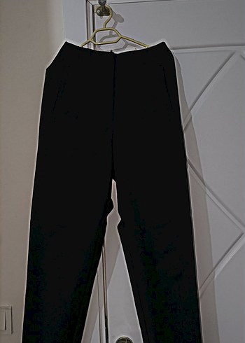 Diğer Siyah Kadın Uzun Silky Kumaş Pantolon