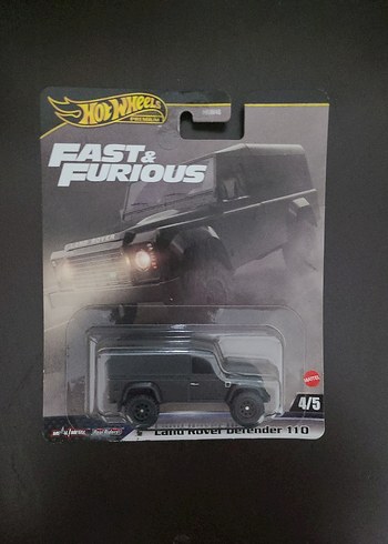 Siyah Hot Wheels Land Rover Defender 110 Oyuncak Araba