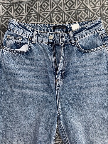 Trendyol & Milla trendyolmilla mavi yüksek bel uzun straight jeans