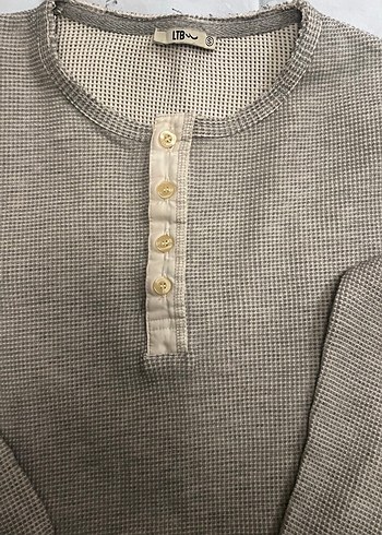 Düğmeli Uzun Kollu Sweet - Görsel 2