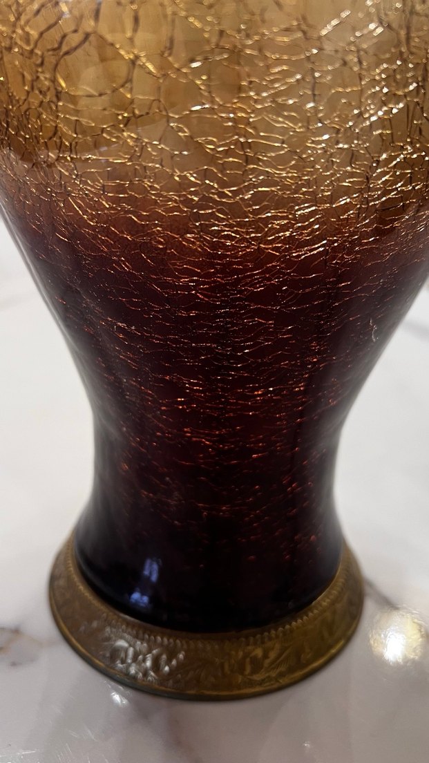 Koyu Kahverengi Dekoratif Vazo Seti - Görsel 4