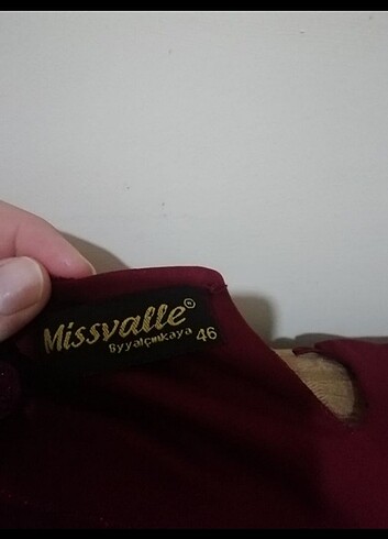46 Beden Simli bordo abiye