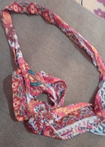 Renkli Salaş Mini Bohem Elbise - Görsel 3