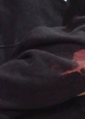 Siyah New York Baskılı Crop Sweatshirt - Görsel 3