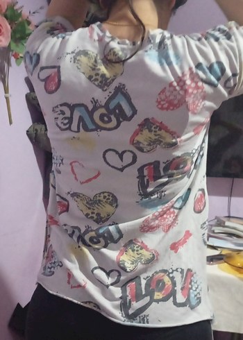 Çok Renkli Baskılı Tişört - Görsel 3