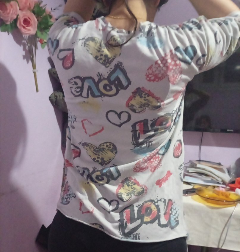 Çok Renkli Baskılı Tişört - Görsel 3