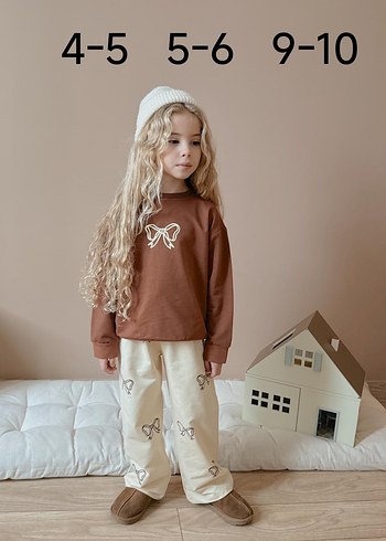 Kız Çocuk Kahverengi Takım - Görsel 2
