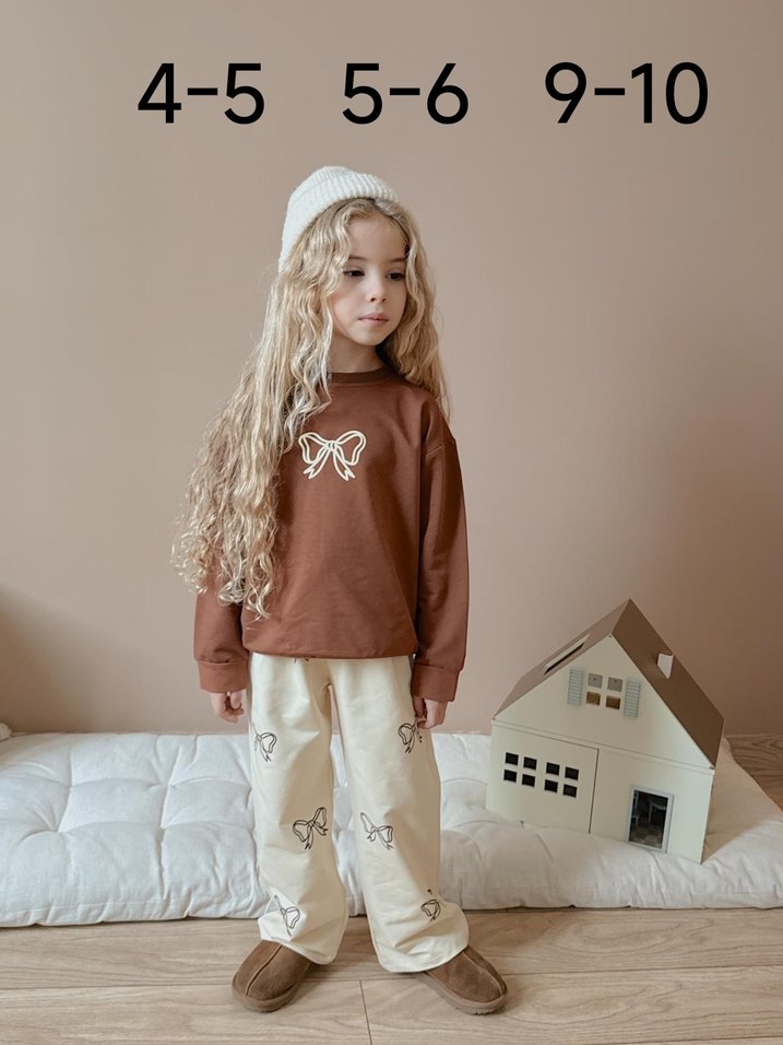 Kız Çocuk Kahverengi Takım - Görsel 2