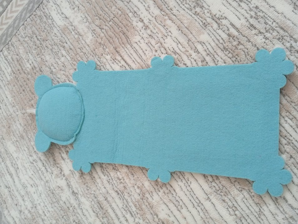 Mavi Ayıcık Figürlü bebek kapı süsü - Görsel 3