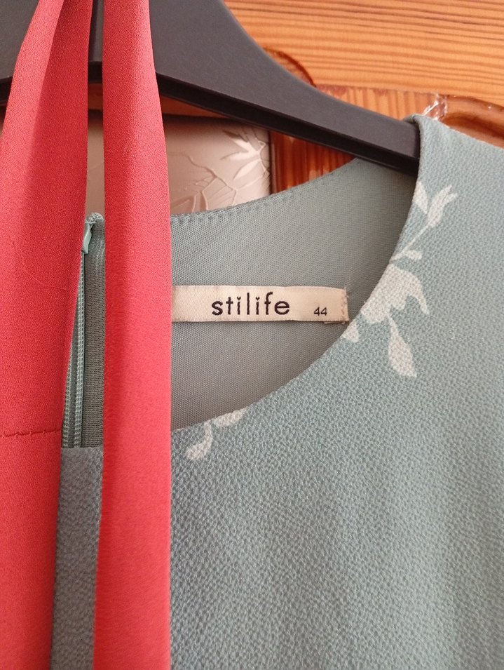 Turkuaz Desenli Uzun Bohem Elbise - Görsel 3