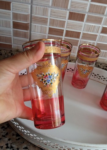 Altın Detaylı 6'lı Kadeh Seti ve - Görsel 3