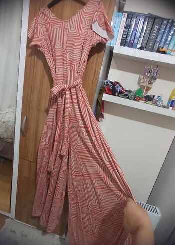 tulum Uzun Salaş turuncu krem cepsiz orjinal hali sonlarda - Görsel 5