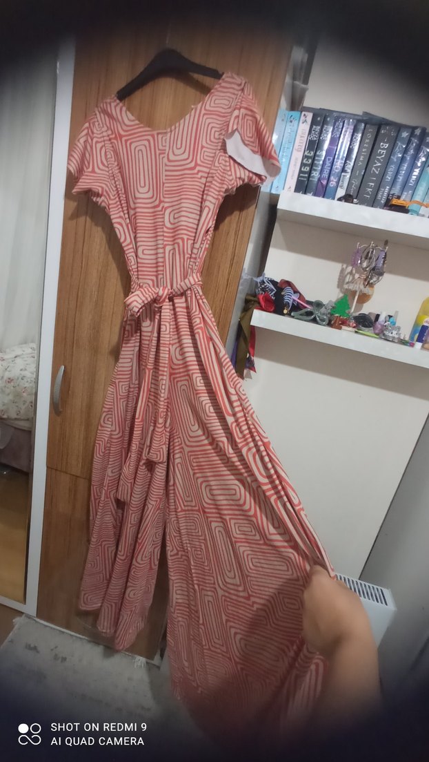 tulum Uzun Salaş turuncu krem cepsiz orjinal hali sonlarda - Görsel 5