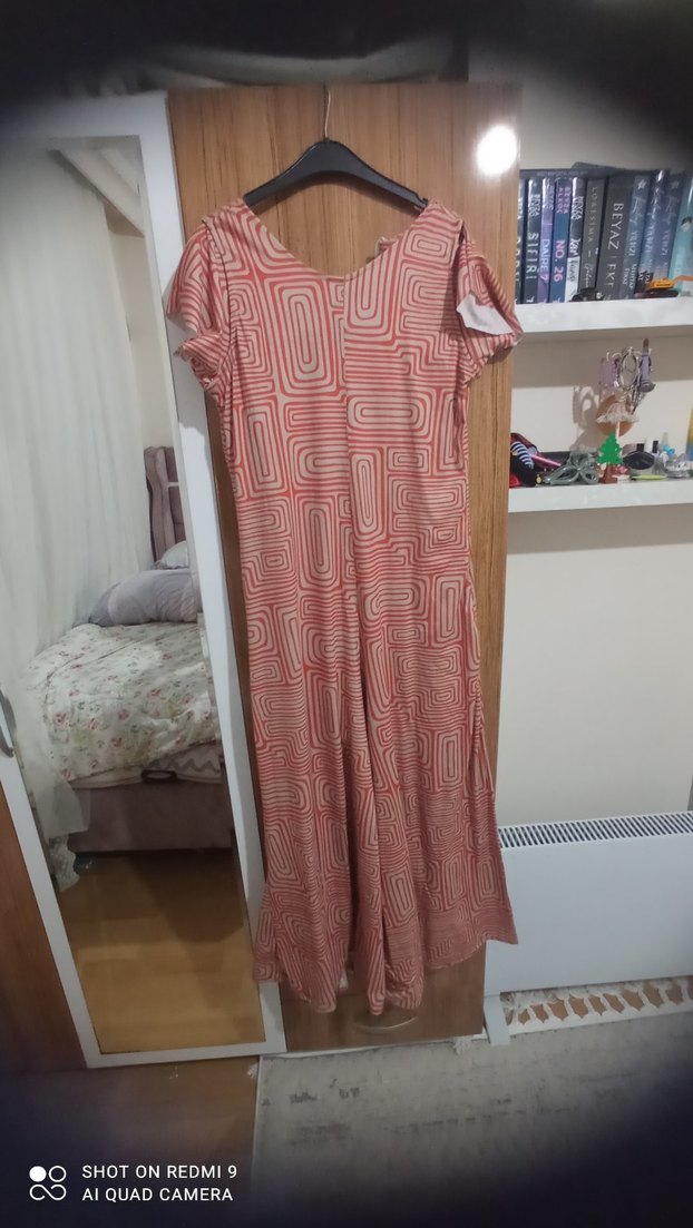 tulum Uzun Salaş turuncu krem cepsiz orjinal hali sonlarda - Görsel 4