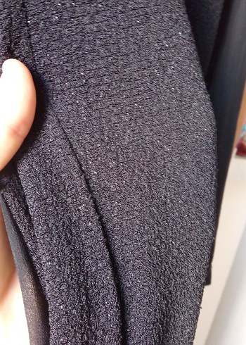 Siyah Uzun Kollu Drapeli Gotik Elbise - Görsel 4