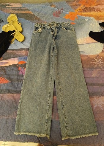 Bol Kesim Kadın Denim Pantolon 12-13Y 152-156cm