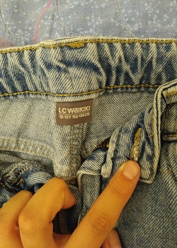 LC Waikiki Bol Kesim Kadın Denim Pantolon 12-13Y 152-156cm