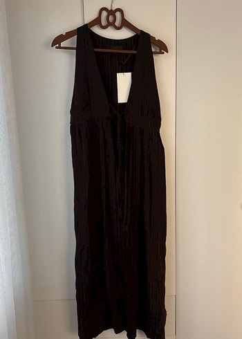 Kahveleri Pilili Uzun Kadın yelek - Görsel 2