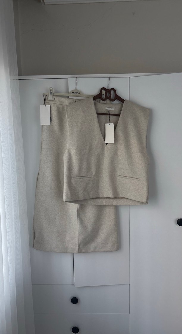 Bej Kadın Takım Elbise - Görsel 2