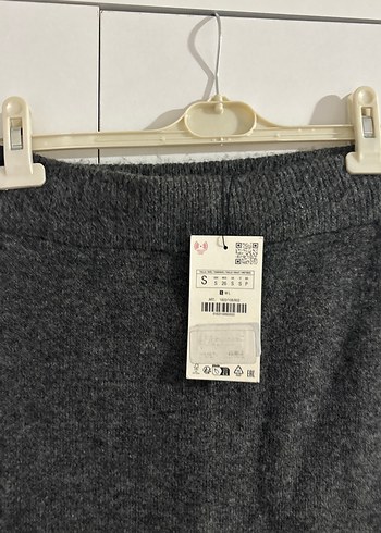 Gri triko etek - Görsel 5