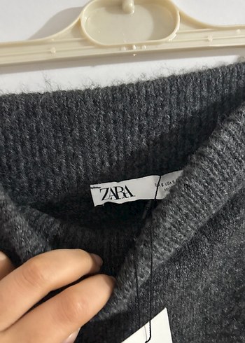 Gri triko etek - Görsel 7