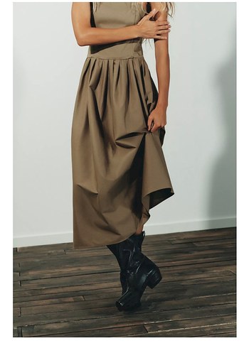 Hali straplez  Uzun Elbise - Görsel 3