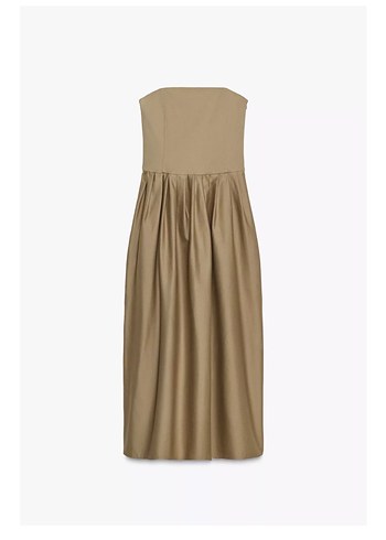 Hali straplez  Uzun Elbise - Görsel 2