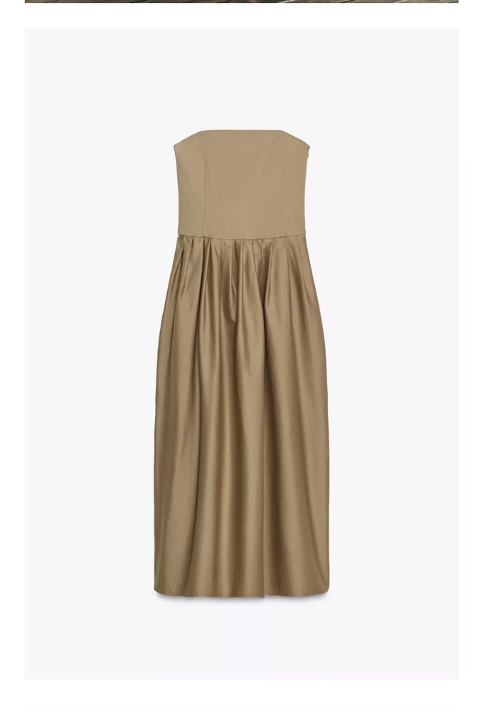 Hali straplez  Uzun Elbise - Görsel 2