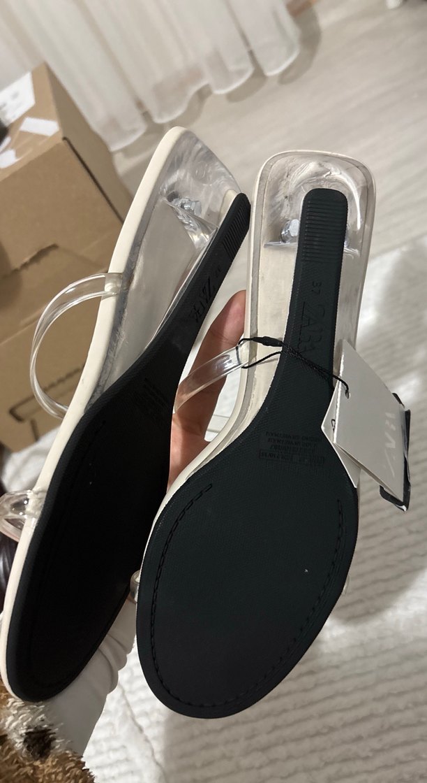 Bej Stiletto Topuklu Minimalist Kadın Terlik - Görsel 3