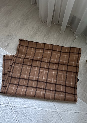 Zara Kahverengi Ekose Sal