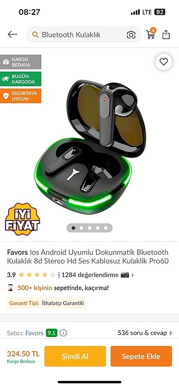 Bluetooth kulaklık