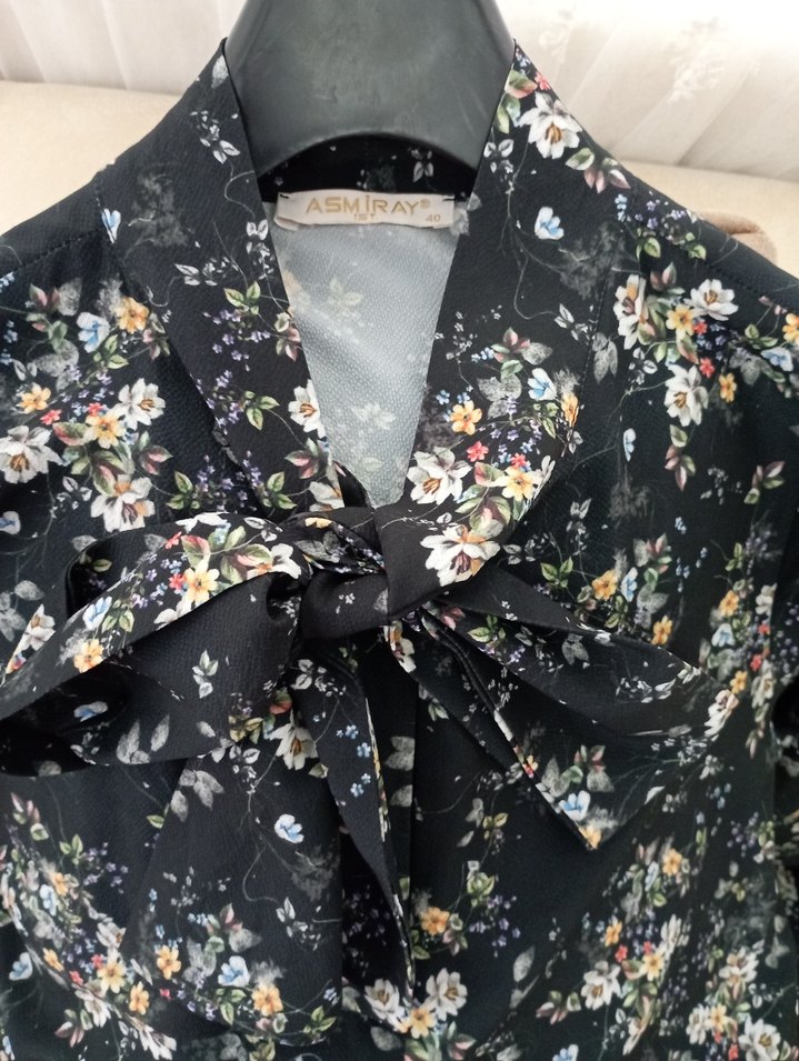 Çiçek Desenli Uzun Bohem Elbise - Görsel 5