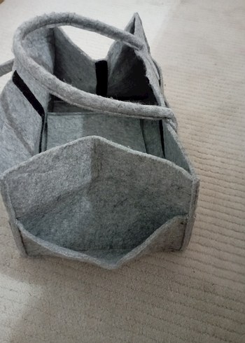 Gri Keçe Bebek Çantası - Görsel 2