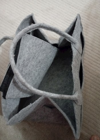 Gri Keçe Bebek Çantası - Görsel 3