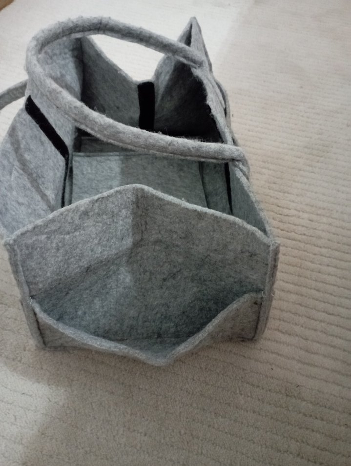 Gri Keçe Bebek Çantası - Görsel 2