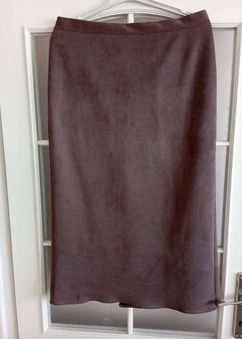 süet kumaş ceketli etek takim - Görsel 4