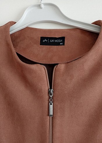 süet kumaş ceketli etek takim - Görsel 3