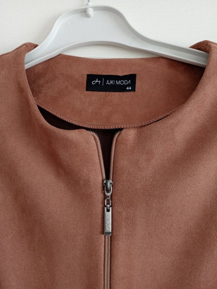 süet kumaş ceketli etek takim - Görsel 3