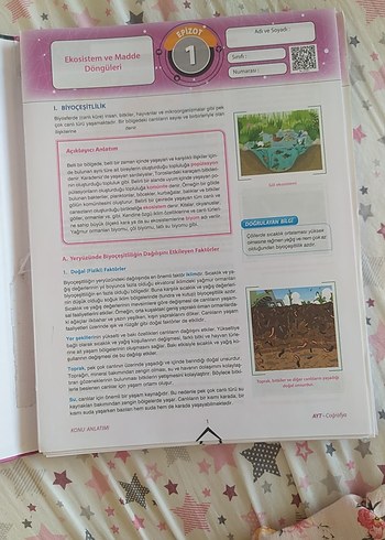 AYT Coğrafya Konu Anlatımı test kitabı