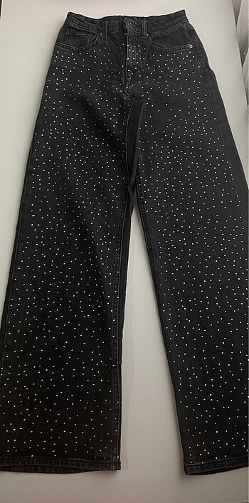 Gri taşlı pantolon