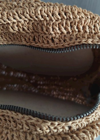 Bej Örgü Kadın Çapraz Çanta - Görsel 2