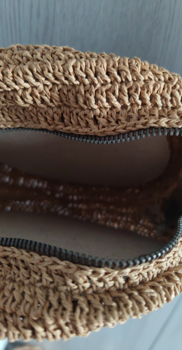 Bej Örgü Kadın Çapraz Çanta - Görsel 2