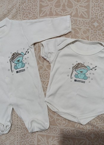 Pamuklu Bebek Body ve Tulum Seti - Görsel 2