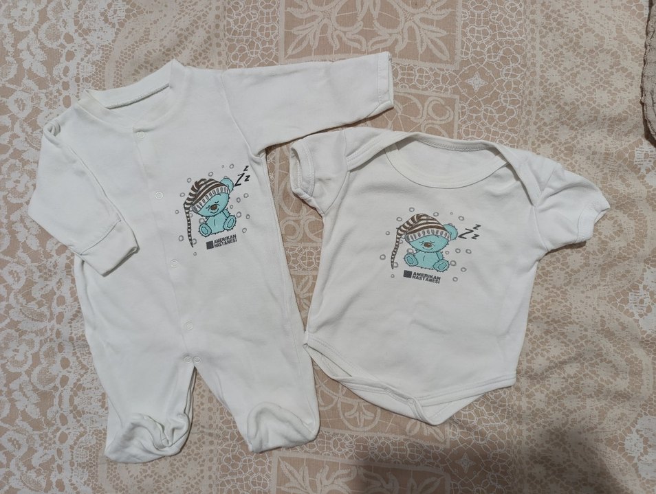 Pamuklu Bebek Body ve Tulum Seti - Görsel 2