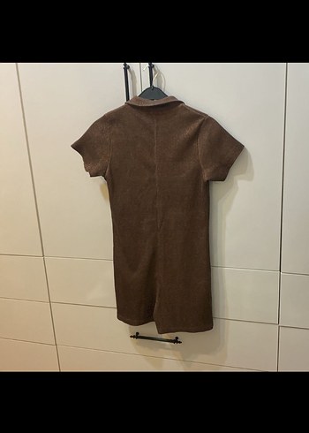 ZARA KAHVERENGİ SİMLİ ŞORT TULUM - Görsel 5