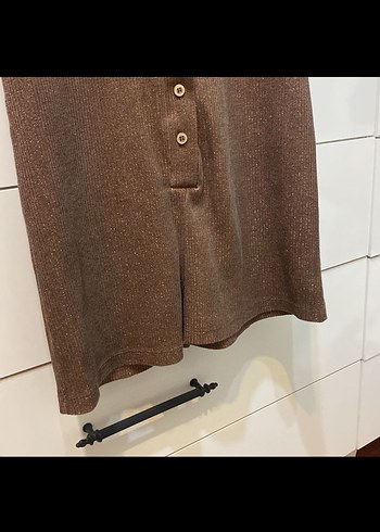 ZARA KAHVERENGİ SİMLİ ŞORT TULUM - Görsel 4