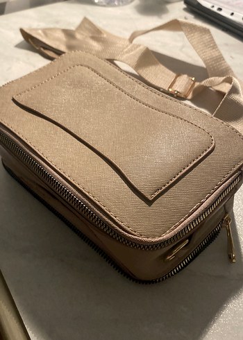 Bej Deri Kadın Çanta - Görsel 3