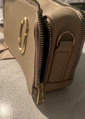 Bej Deri Kadın Çanta - Görsel 4