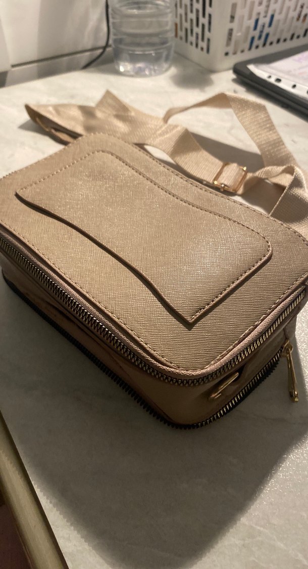 Bej Deri Kadın Çanta - Görsel 3